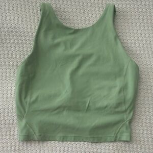 Lululemon Athletica Sage Green Crop Top Sz 4, Small